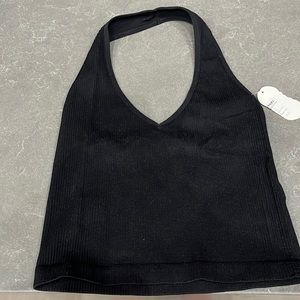 One size black halter top! Brand new never warn one size!